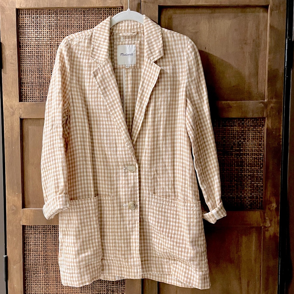 Madewell Linen Boyfriend Blazer